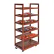 Hubert 60376 Bakery Cart, 6-Shelf, 31" X 20"X 68"H, Rectangular, Flat Shelves 1 image