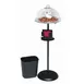 Hubert 61937 Sampling Food Display, Floor Stand, 15" X 45"H Overall, Round, Black 1 image