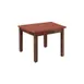 Hubert 67475 Rectangular Nesting Table, 24" x 20", Mahogany Frame, Cherry Formica Top, Poplar Wood 1 image