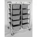 Hubert 67491 61.5"H Aluminum Lug Dolly / Rack w/ 10 Lug Capacity 1 image