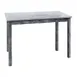 Hubert 67844 Rectangular Nesting Table, 34" x 20", Galvanized Metal Top, Poplar Wood Frame, Rustic Grey 1 image