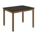 Hubert 77059 Rectangular Nesting Table, 40" x 30" x 32"H, Formica Laminate Plywood Top, Poplar Wood Frame, Two Tone Oak Frame/Black Top 1 image