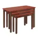 Hubert 82235 3-Piece Nesting Table Set, Rectangular, Formica Laminate Plywood Top, Poplar Wood Frame, Two Tone Mahogany/Cherry 1 image