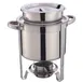 Hubert 82593 Soup Station Chafer, 4-1/5 Qt., 12-3/8"x9-2/8"x13" H, Round, 18/0 Stainless Steel 1 image