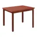 Hubert 83038 Rectangular Nesting Table, 40" x 30", Formica Laminate Top, Mahogany Frame 1 image