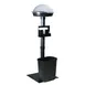 Hubert 85391 Sampling Center, Floor Stand, 14" X 43"H Overall, ABS Plastic/Metal, Black 1 image