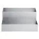 Hubert 85949 Condiment Holder - 2-Tier Rectangular Organizer, 9-3/4" x 8" x 4-1/2" Stainless Steel 1 image