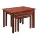 Hubert 87472 3-Piece Rectangular Nesting Table Set, Formica Laminate Plywood Top, Poplar Wood Frame, Two Tone Mahogany/Cherry 1 image