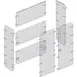 Hubert 89037 Flint Steel Mobile Security Enclosure Kit Only - 48"L x 18"W x 63"H 1 image