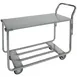 Hubert 92292 2-Shelf Galvanized Steel Utility Cart - 47" x 20" x 40" 1 image