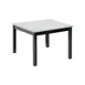 Hubert 92355 Rectangular Nesting Table, 32" x 26" x 28"H, Poplar Wood, Ebony Frame/Metallic Top 1 image