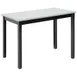 Hubert 92404 Rectangular Nesting Table, 48" x 24", Ebony Frame, Metallic Formica Top 1 image