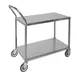 Hubert 92500 2-Shelf Stainless Steel Stocking Cart - 41" x 20" x 41" 1 image
