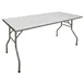 Hubert 96726 Rectangular Folding Table, 72" x 30" x 31-7/8", 18-Gauge 430 Stainless Steel, NSF Certified 1 image