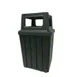 Hubert 97042 Trash Can, 52 Gallon, 23.5" x 23.5" x 29", Green Granite, Indoor/Outdoor - 1/Each 1 image