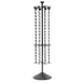 Hubert 98754 Black Steel Floor Strip Display Spinner Rack - 16"Dia x 62"H  1 image