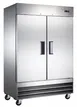 Hurakan HKN-GXE47R2E 54" 2 Solid Door Reach-In Refrigerator, Bottom Mounted, 47 cu. ft 2 image