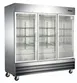 Hurakan HKN-GXE72R3G 81" 3 Glass Door Reach-In Refrigerator, Bottom Mounted, 72 cu. ft 2 image