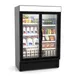 Hussmann VRM2B - 44.5 cu ft Two‑Section Glass Door Merchandiser, Black 1 image