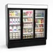 Hussmann VRM3B - 78" 3‑Section Glass Door Merchandiser, 66.1 cu ft, Black, 1/4 HP, LED Lighting, R290 1 image