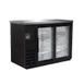 IKON IBB49-2G-24SD 49" Two Section Back Bar Cooler with Glass Door, 10.45 cu. ft. 1 image