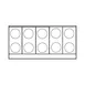 Imperial IHPA-10-60-E 60" Electric Countertop Hotplate w/ (10) Solid Burners, Infinite Controls, 20.0 kW 2 image