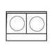 Imperial IHPA-2-24-E 24" Electric Countertop Hotplate w/ (2) Solid Burners, Horizontal Design, Infinite Controls, 4.0 kW 2 image