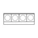 Imperial IHPA-4-48-E 48" Electric Countertop Hotplate w/ (4) Solid Burners, Horizontal Design, Infinite Controls, 8.0 kW 2 image