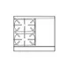 Imperial IHR-2-1HT-XB 36" Gas Heavy Duty Range w/ (2) Open Burners, (1) Hot Top, (1) Cabinet Base, 110.000 BTU 1 image