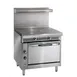 Imperial IHR-2FT 36" Gas Heavy Duty Range w/ (2) French Tops, (1) Standard Oven, 110.000 BTU 1 image