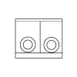 Imperial IHR-2FT-M 36" Gas Heavy Duty Range w/ (2) French Tops, Modular, 70.000 BTU 1 image