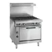 Imperial IHR-4-C 36" Gas Heavy Duty Range w/ (4) Open Burners, (1) Convection Open, 195.000 BTU 1 image