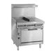 Imperial IHR-GT18-1HT 36" Gas Heavy Duty Range, 18" Griddle w/ Thermostastic Controls, 18" Hot Top, (1) Standard Oven,120.000 BTU  1 image