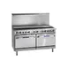 Imperial IR-10-SU-CC 60" Gas Restaurant Range, (10) Open Burners w/ 5 Step-Up, (2) Convection Ovens, 380.000 BTU  1 image