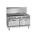 Imperial IR-12-SU 72" Gas Restaurant Range, (12) Open Burners w/ (6) Step-Up, (2) Standard Ovens, 454.000 BTU 1 image