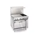 Imperial IR-2-G12 24" Gas Restaurant Range, (1) Space Saver Oven, (2) Open Burners, (1) 12" Griddle 1 image