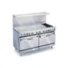 Imperial IR-2-G48 60" Gas Restaurant Range w/ (2) Open Burners, 48" Griddle, (2) Standard Ovens, 214.000 BTU 1 image