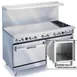 Imperial IR-2-G60-XB 72" Gas Restaurant Range w/ (2) Open Burners, 60" Griddle, (1) Standard Oven, (1) Cabinet Base, 199.000 BTU  1 image