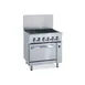 Imperial IR-24BR-120 24" Gas Restaurant Range w/ 24" Radiant Charbroiler, (1) Space Saver Oven, 87.000 BTU 1 image