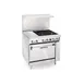 Imperial IR-4-G12 36" Gas Restaurant Range w/ (4) Open Burners, 12" Griddle, (1) Standard Oven, 183.000 BTU  1 image