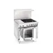 Imperial IR-4-G12-XB 36" Gas Restaurant Range w/  (4) Open Burners, 12" Griddle, (1) Cabinet Base, 148.000 BTU 1 image