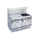 Imperial IR-4-RG36-C 60" Gas Restaurant Range w/ (4) Open Burners, 36" Raised Griddle/Broiler, (1) Standard Oven, (1) Convection Oven, 253.000 BTU 1 image