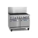 Imperial IR-48BR-220 48" Gas Restaurant Range w/ 48" Full Charbroiler, (2) Space Saver Ovens, 174.000 BTU 1 image