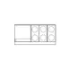 Imperial IR-6-G24T-E-CC 60" Electric Restaurant Range, 6 Round Elements, One 24" griddle 1 image