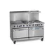 Imperial IR-6-G24T-E-XB 60" Electric Restaurant Range, 6 Round Elements, One 24" Griddle 1 image