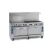 Imperial IR-6-G36 72" Gas Restaurant Range w/ (6) Open Burners, 36" Griddle, (2) Standard Ovens, 322.000 BTU 1 image