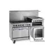 Imperial IR-6-RB24-C-XB 60" Gas Restaurant Range w/ (6) Open Burners, 24" Radiant Broiler, (1) Convection Oven, (1) Open Cabinet Base, 282.000 BTU 1 image
