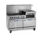 Imperial IR-6-RB24-CC 60" Gas Restaurant Range w/ (6) Open Burners, 24" Radiant Broiler, (2) Convection Ovens, 312.000 BTU 1 image