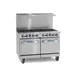 Imperial IR-8 48" Gas Restaurant Range w/ (8) Open Burners, (2) Space Saver Ovens, 310.000 BTU 1 image