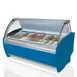 Infrico USA IDC-VAR18H 77" Gelato Dipping Cabinet w/ Curved Sneeze Guard 3 image